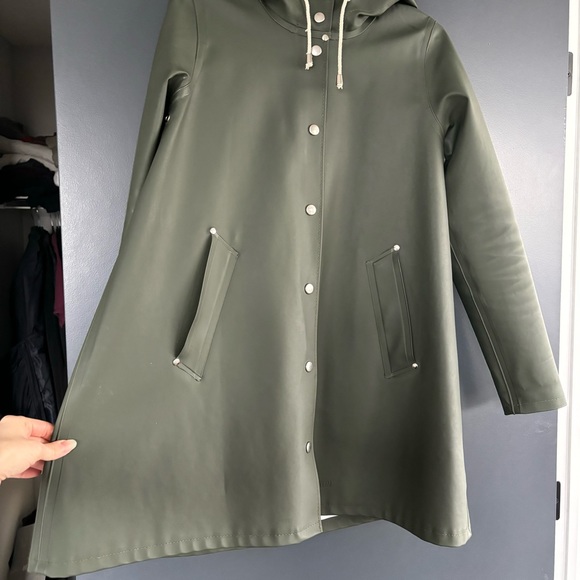 Stutterheim Rain Coat XXXS Mosebacke Original Green - Picture 5 of 16